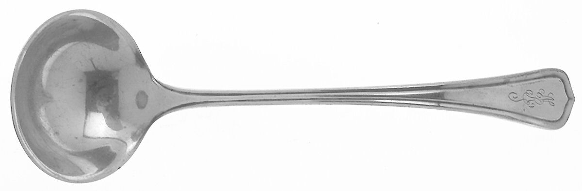 Carolina (Sterling, 1913) Solid Piece Cream Ladle by Lunt Silver-1