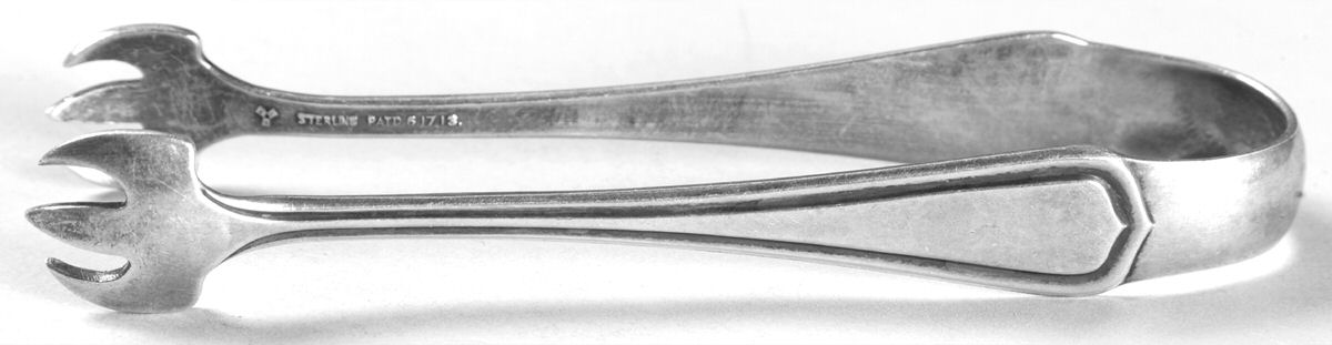 Carolina (Sterling, 1913) Bon Bon Tongs by Lunt Silver-1