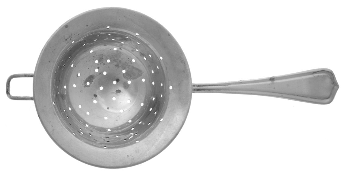 Carolina (Sterling, 1913) Solid Individual Overcup Tea Strainer by Lunt Silver-1