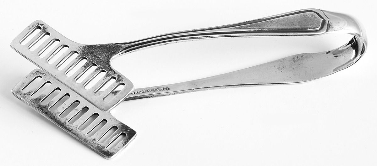 Carolina (Sterling, 1913) Solid Individual Asparagus Tongs by Lunt Silver-1