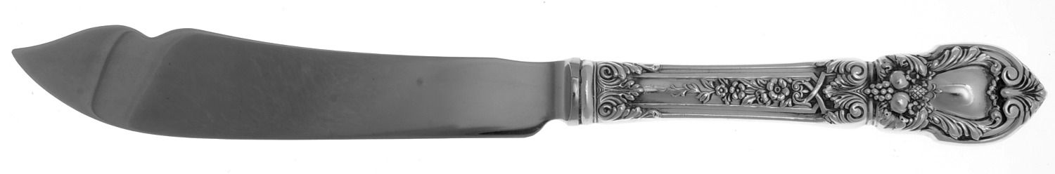Charles II (Sterling, 1934, No Monograms) Individual Fish Knife with Stainless Blade by Lunt Silver-1