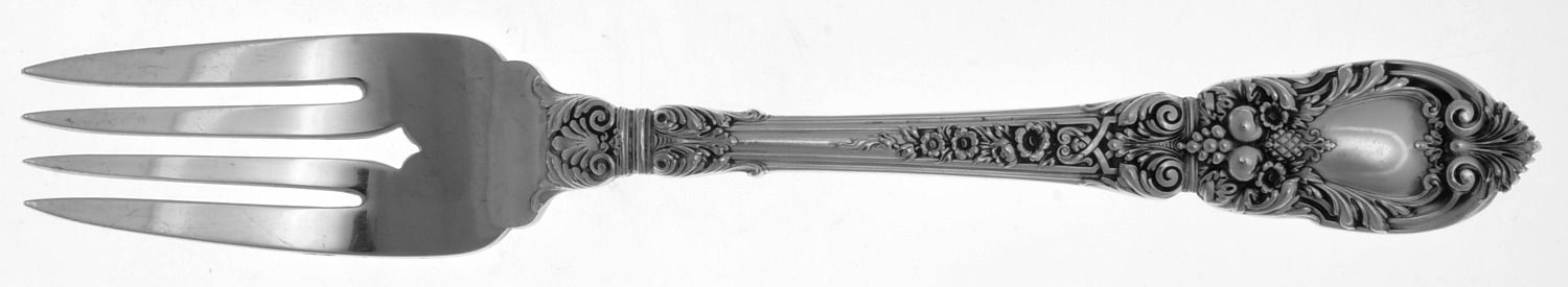 Charles II (Sterling, 1934, No Monograms) Individual Solid Fish Fork by Lunt Silver-1