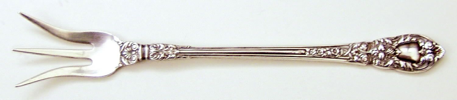 Charles II (Sterling, 1934, No Monograms) Lemon Fork by Lunt Silver-1
