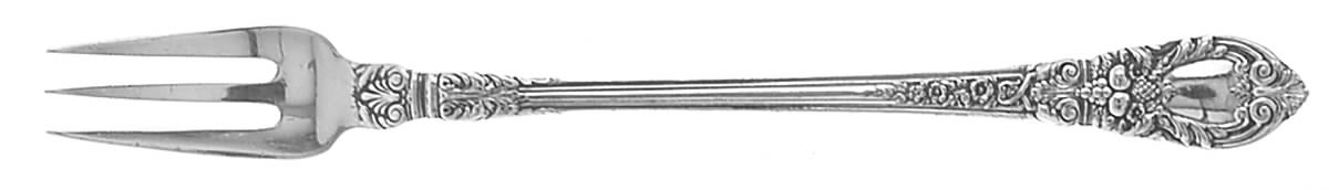 Charles II (Sterling, 1934, No Monograms) Cocktail/Seafood Fork by Lunt Silver-1