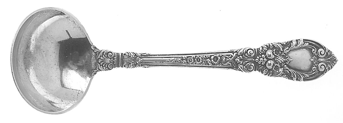 Charles II (Sterling, 1934, No Monograms) Solid Gravy Ladle by Lunt Silver-1
