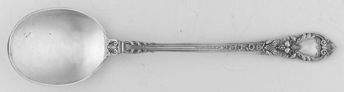 Charles II (Sterling, 1934, No Monograms) Round Bowl Soup Spoon (Cream Soup) by Lunt Silver-1