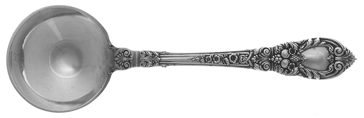 Charles II (Sterling, 1934, No Monograms) Round Bowl Soup Spoon (Bouillon) by Lunt Silver-1