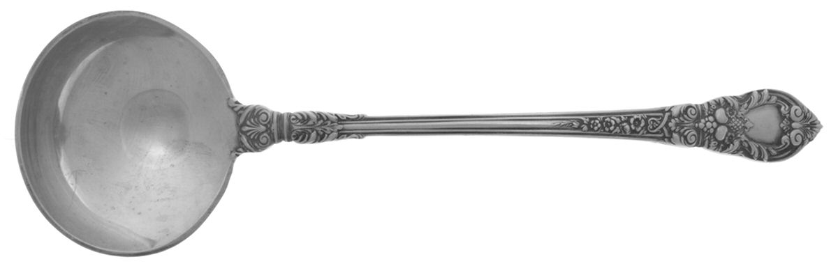Charles II (Sterling, 1934, No Monograms) Solid Piece Cream Ladle by Lunt Silver-1