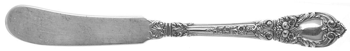 Charles II (Sterling, 1934, No Monograms) Flat Handle Butter Spreader by Lunt Silver-1