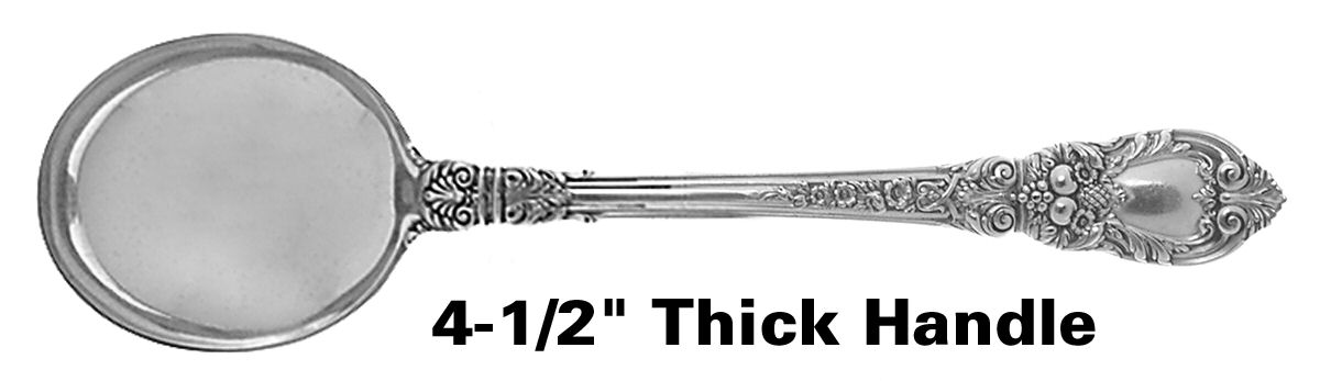 Charles II (Sterling, 1934, No Monograms) Round Bowl Soup Spoon (Cream Soup) by Lunt Silver-1