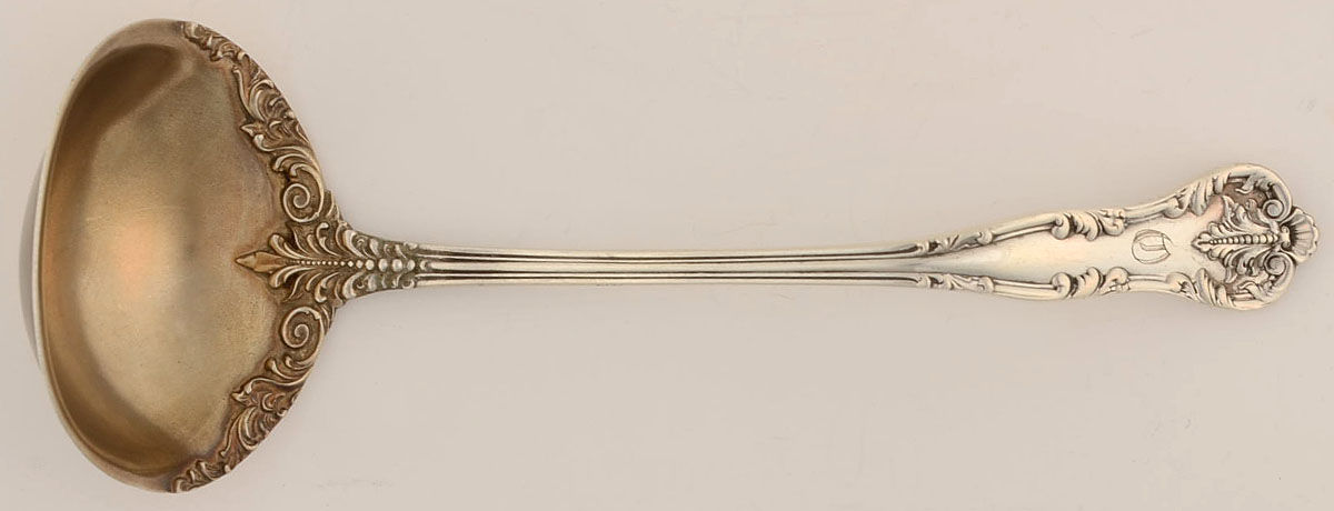 Chatelaine (Sterling, 1894) Gravy Ladle with Applied Bowl Large by Lunt Silver-1