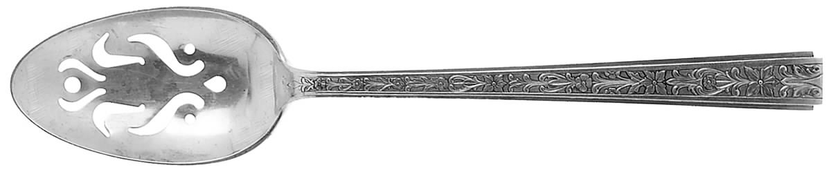Chased Classic (Sterling, 1936) Pierced Tablespoon (Serving Spoon) by Lunt Silver-1