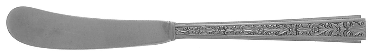 Chased Classic (Sterling, 1936) Flat Handle Butter Spreader by Lunt Silver-1