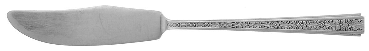 Chased Classic (Sterling, 1936) Flat Handle Master Butter Knife by Lunt Silver-1