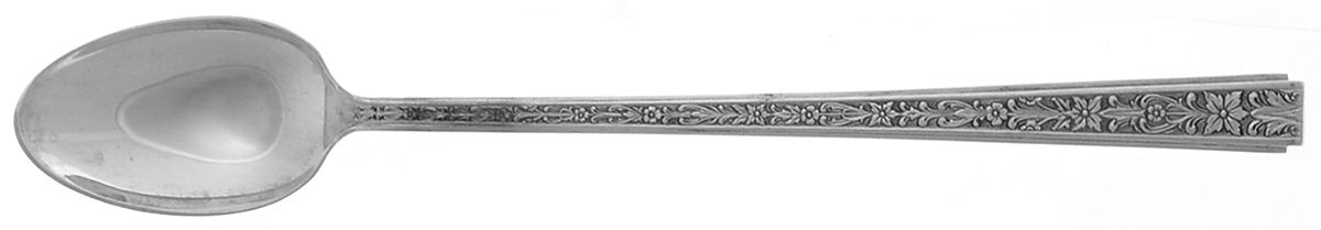 Chased Classic (Sterling, 1936) Iced Tea Spoon by Lunt Silver-1