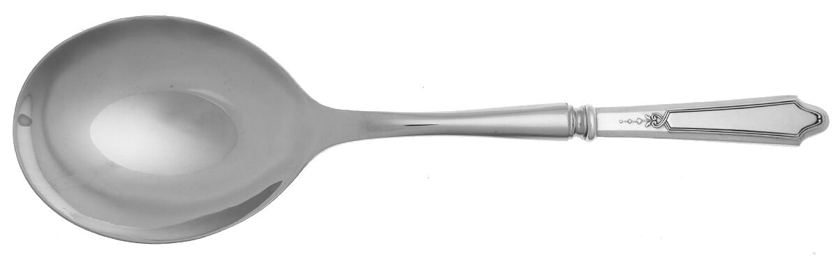 Chateau-Chateau Thierry(Sterling, 1919) Casserole Spoon with Smooth Stainless Bowl HC by Lunt Silver-1