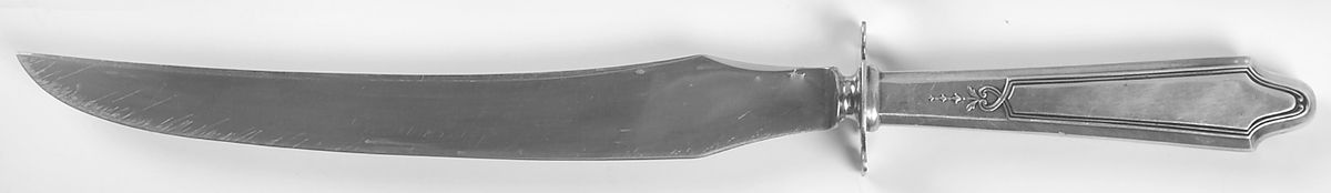 Chateau-Chateau Thierry(Sterling, 1919) Large Stainless Blade Roast Carving Knife by Lunt Silver-1