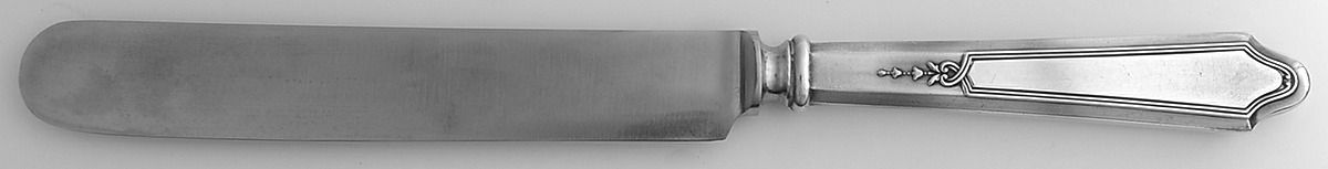 Chateau-Chateau Thierry(Sterling, 1919) Old French Hollow Knife with Bolster by Lunt Silver-1