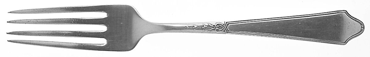 Chateau-Chateau Thierry(Sterling, 1919) Solid Youth Tea Fork by Lunt Silver-1