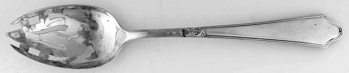 Chateau-Chateau Thierry(Sterling, 1919) Pierced Tablespoon (Serving Spoon) by Lunt Silver-1
