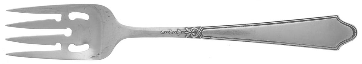 Chateau-Chateau Thierry(Sterling, 1919) Large Ramekin Fork by Lunt Silver-1