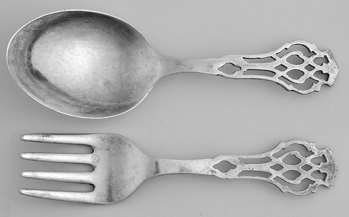 Chippendale (Sterling, 1910) 2 Pc Baby Set (BF, BS) by Lunt Silver-1