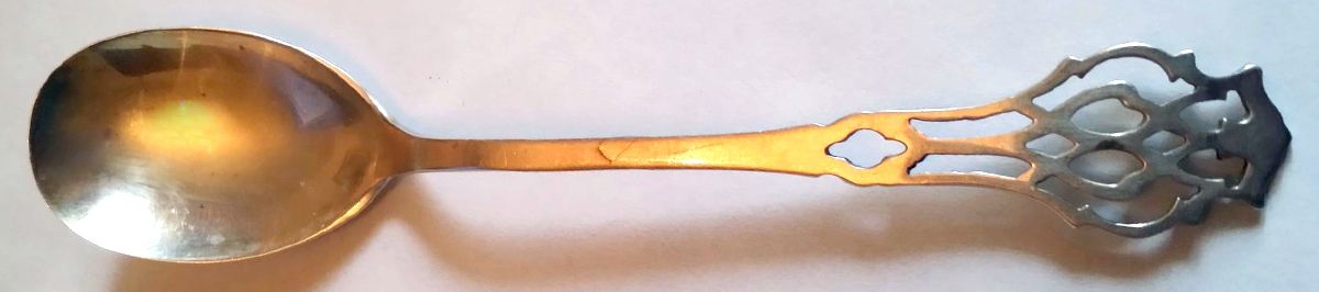 Chippendale (Sterling, 1910) Large Sherbet Spoon by Lunt Silver-1