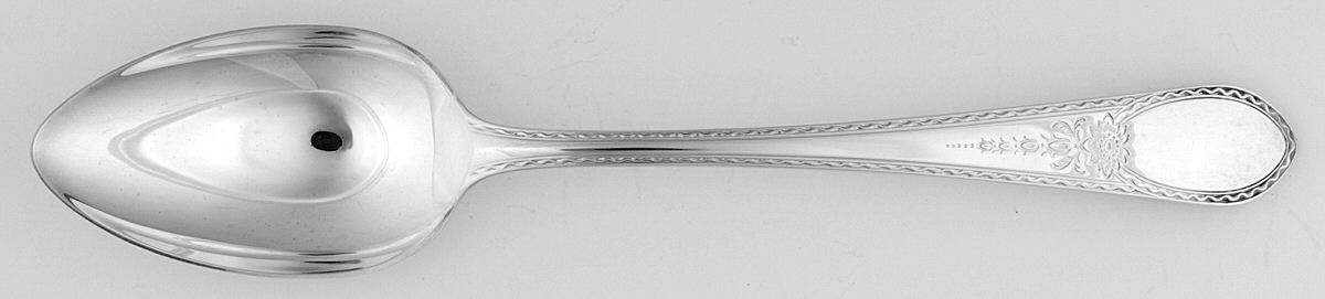 Colonial Engraved (Silverplate, 1982) Tablespoon (Serving Spoon) by Lunt Silver-1