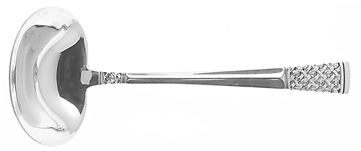 Columbine (Sterling, 1973) Solid Gravy Ladle by Lunt Silver-1