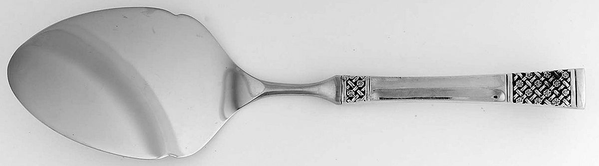 Columbine (Sterling, 1973) Pastry Server with Stainless Blade by Lunt Silver-1