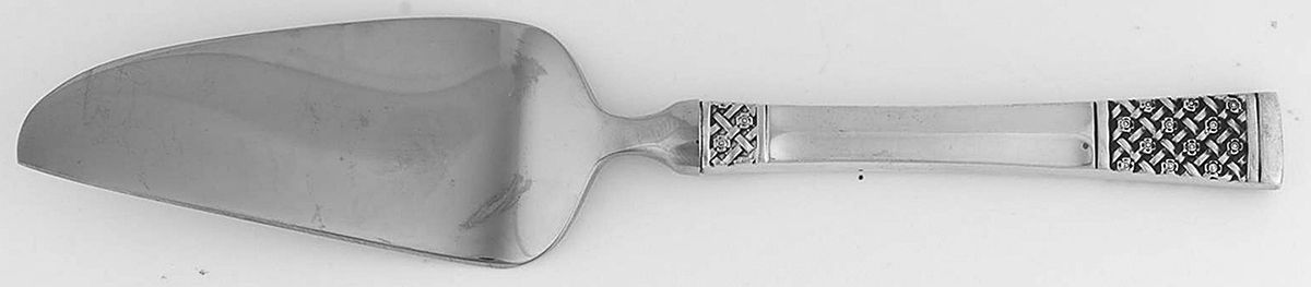 Columbine (Sterling, 1973) Cheese Knife with Stainless Blade by Lunt Silver-1
