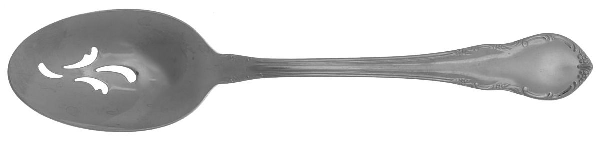 Country Living (Stainless, 1985) Pierced Tablespoon (Serving Spoon) by Lunt Silver-1