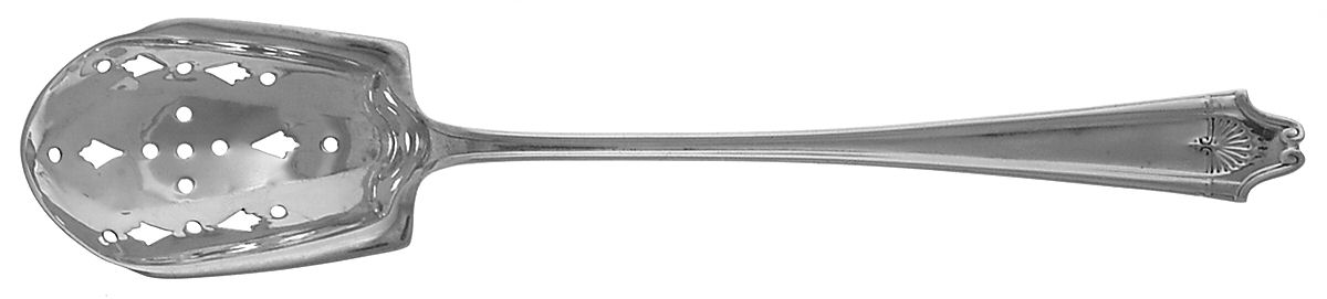 Colony (Sterling, 1917) Pierced Bowl Short Handle Olive Spoon by Lunt Silver-1