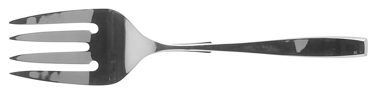 Columbia (Sterling, 1982) Medium Solid Cold Meat Serving Fork by Lunt Silver-1