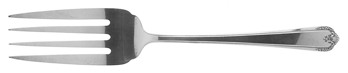 Colonial Manor (Sterling, 1940) Small Solid Cold Meat Serving Fork by Lunt Silver-1