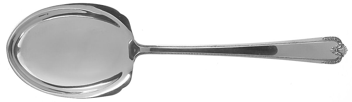 Colonial Manor (Sterling, 1940) Large Solid Berry/Casserole Spoon by Lunt Silver-1