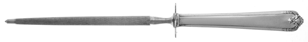 Colonial Manor (Sterling, 1940) Small Steel Rod Sharpener Knife by Lunt Silver-1