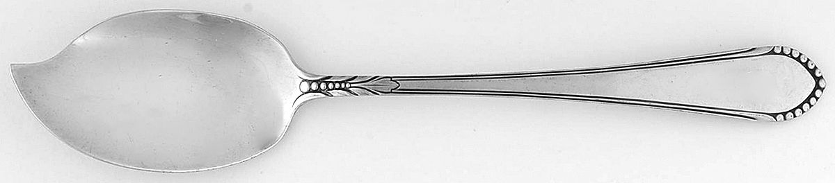Coronet (Sterling, 1932) Large Solid Jelly Server by Lunt Silver-1