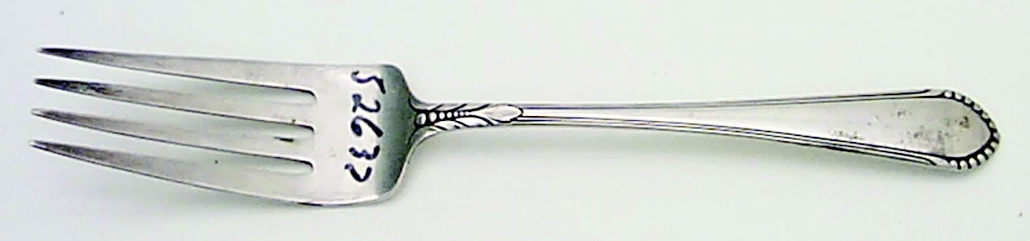 Coronet (Sterling, 1932) Solid Serving Fork by Lunt Silver-1