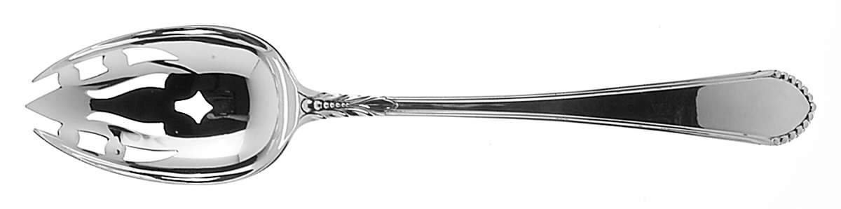 Coronet (Sterling, 1932) Pierced Tablespoon (Serving Spoon) by Lunt Silver-1