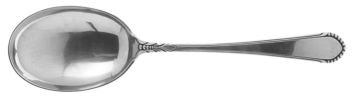 Coronet (Sterling, 1932) Large Solid Berry/Casserole Spoon by Lunt Silver-1