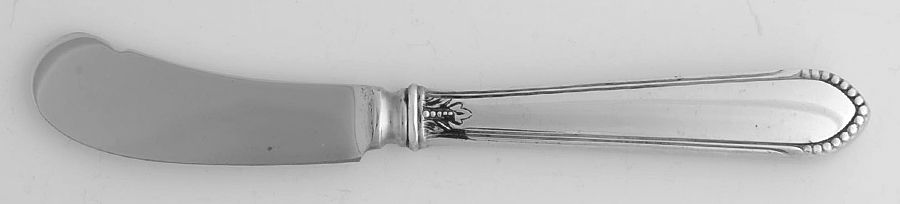 Coronet (Sterling, 1932) Butter Spreader Hollow Hdl-Paddle/Stainless Blade by Lunt Silver-1