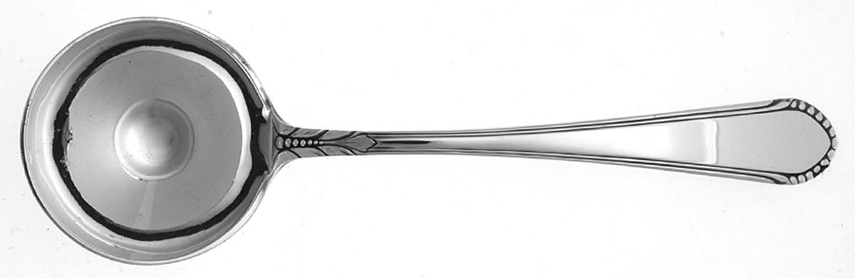 Coronet (Sterling, 1932) Round Bowl Soup Spoon (Gumbo) by Lunt Silver-1