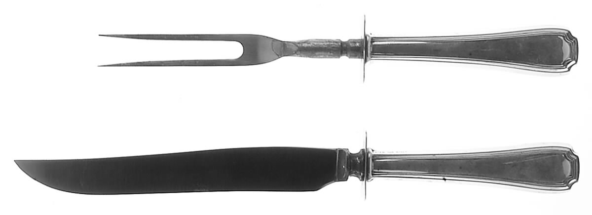 Cortland (Sterling, 1921) Small Stainless Blade 2-Piece Steak Carving Set by Lunt Silver-1