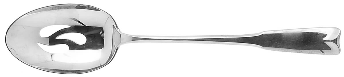Colonial Theme (Sterling, 1964) Pierced Tablespoon (Serving Spoon) by Lunt Silver-1