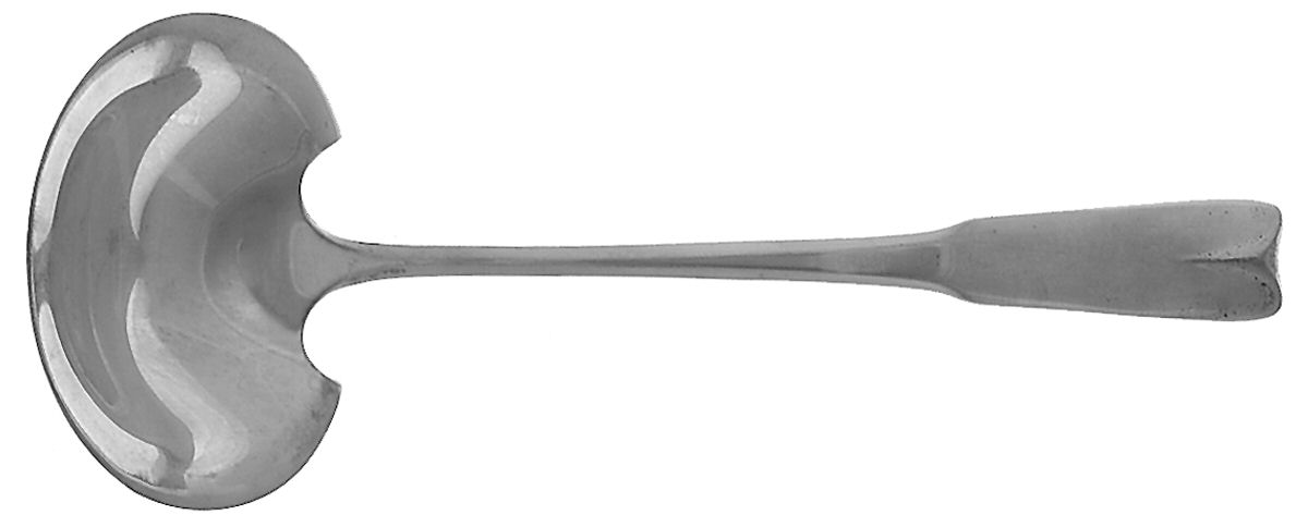 Colonial Theme (Sterling, 1964) Solid Gravy Ladle by Lunt Silver-1