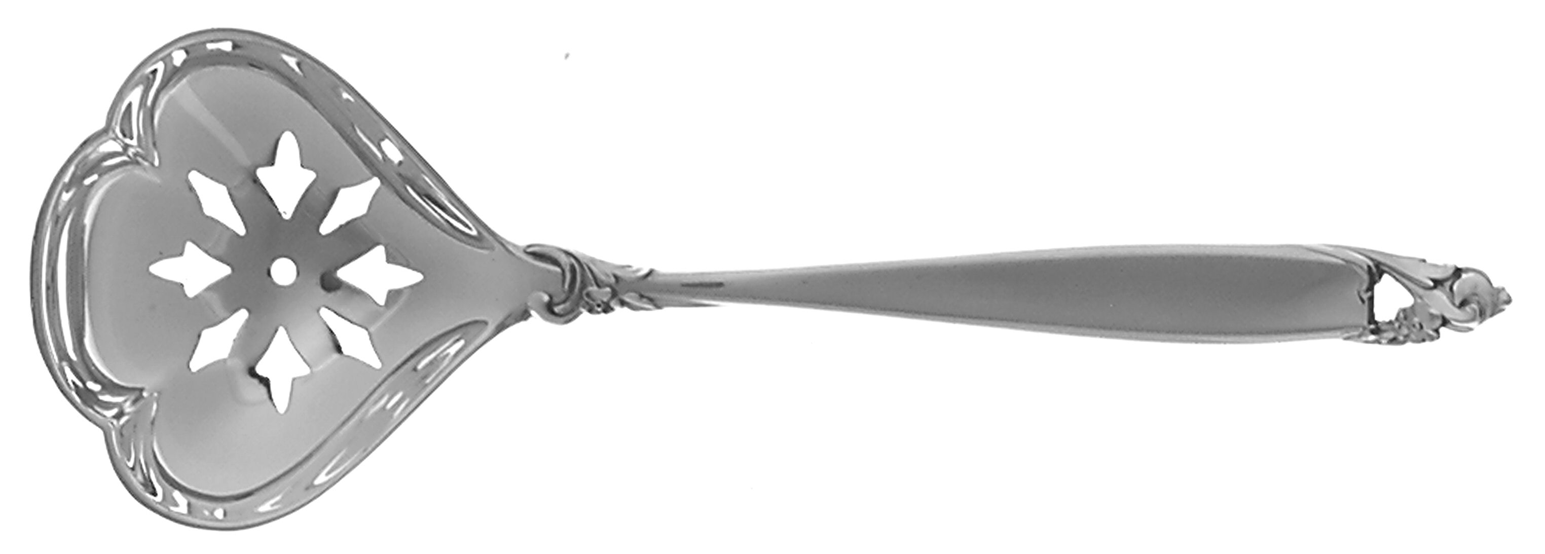 Counterpoint (Sterling, 1969) Solid Bon Bon Spoon with Pierced Bowl by Lunt Silver-1