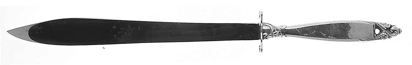 Counterpoint (Sterling, 1969) Large Stainless Blade Roast Carving Knife by Lunt Silver-1
