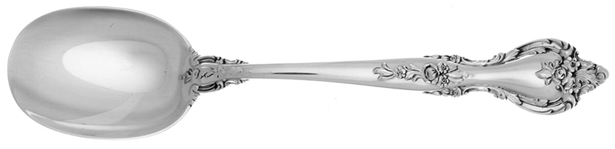 Delacourt (Sterling, 1966) Round Bowl Soup Spoon (Cream Soup) HC by Lunt Silver-1