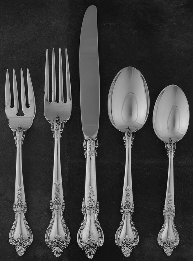 Delacourt (Sterling, 1966) 40 Piece Estate Set by Lunt Silver-1